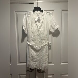 Banana Republic women’s summer white shirt dress